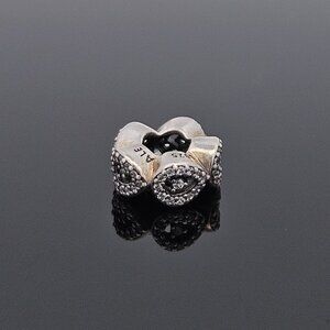 Pandora 925 Sterling Silver Cascading Glamour Spacer Crystal Charm